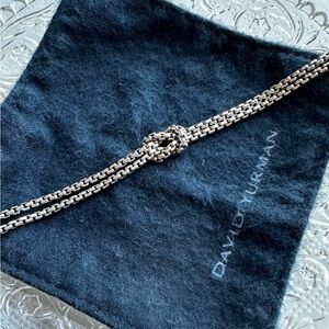 😍 David Yurman Double Wheat Chain Knot Sterling Silver Bracelet